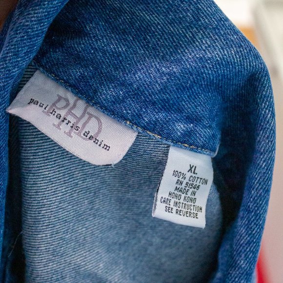 Paul Harris Denim 90s Vintage Jean Jacket sz xl - Picture 4 of 4